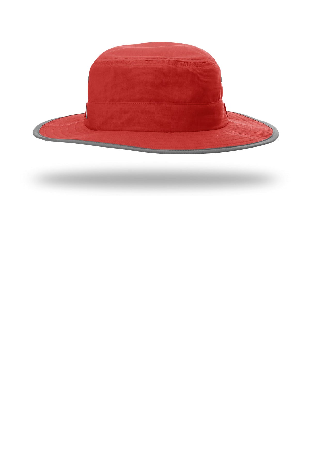 Front View of Red Richardson Lite Wide Brim Hat 810