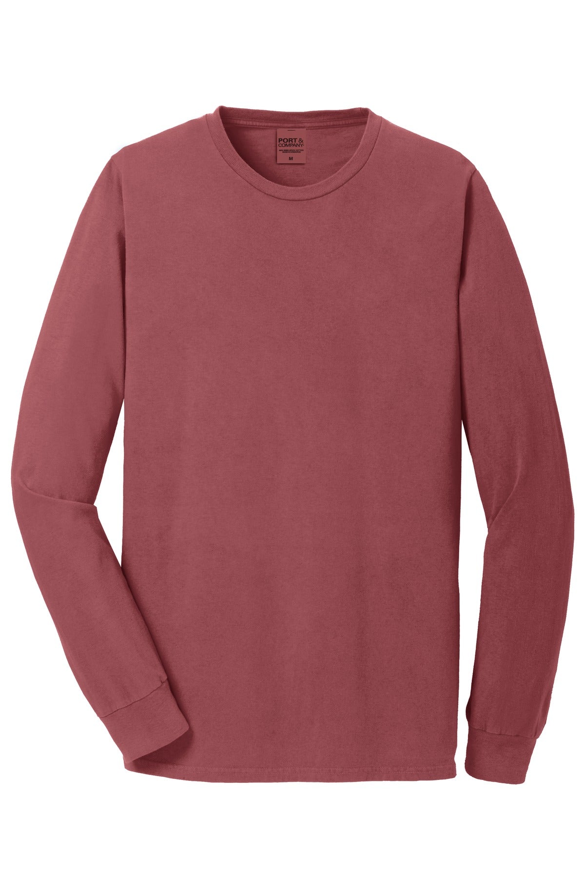 Front View of Red Rock Port & Co Beach Wash Garment-Dyed Long Sleeve Tee PC099LS