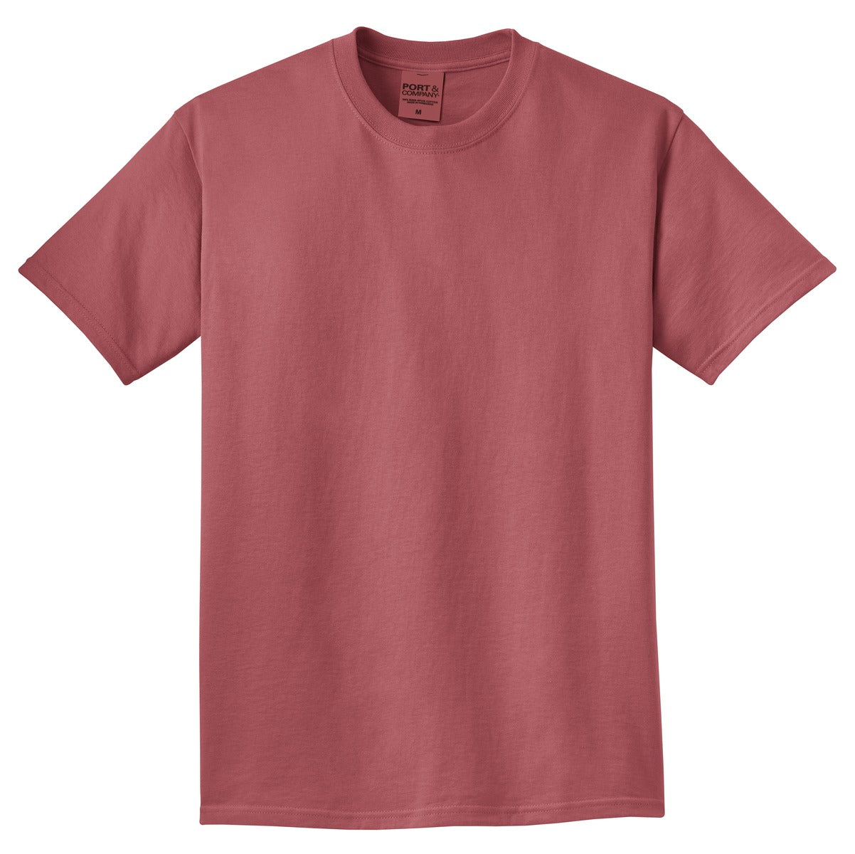 Front View of Red Rock Port & Co Beach Wash Garment-Dyed Tee. PC099