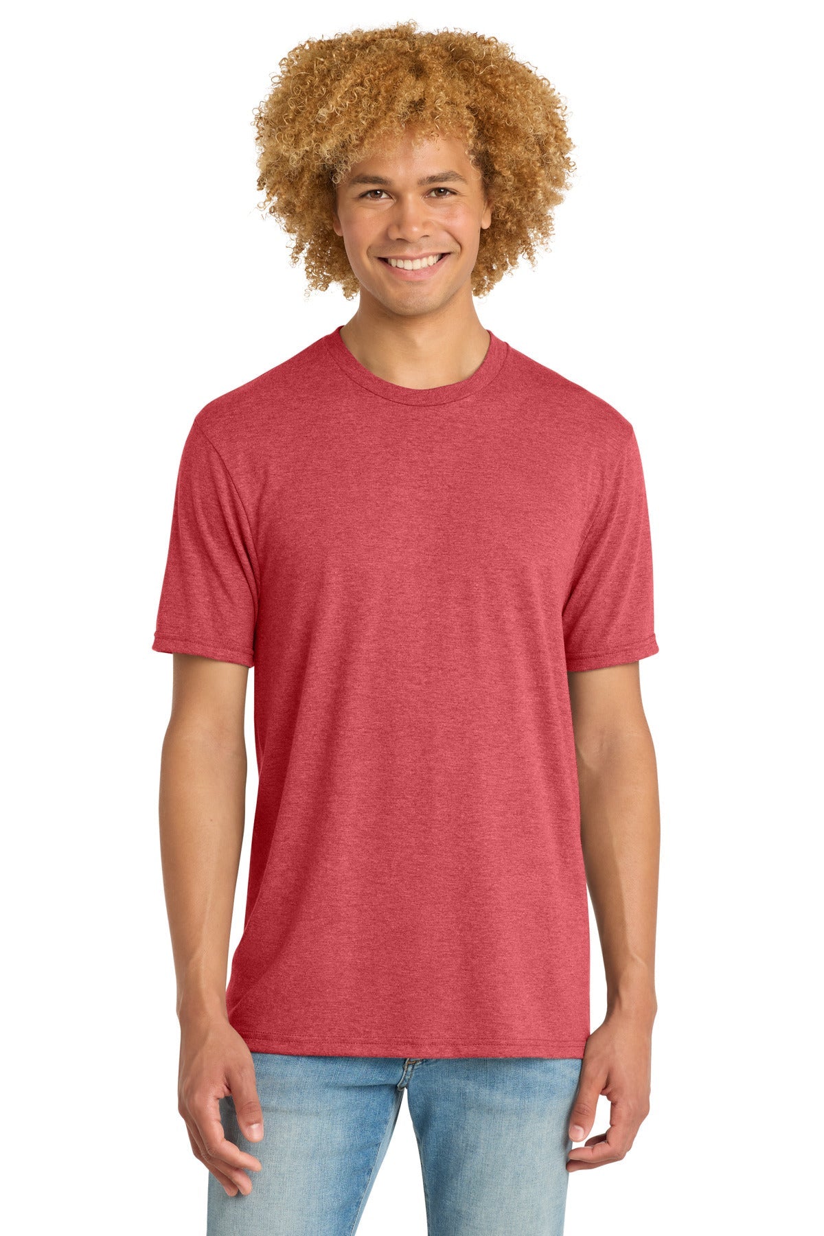 Front View of RedFrost District Perfect Tri DTG Tee DM130DTG