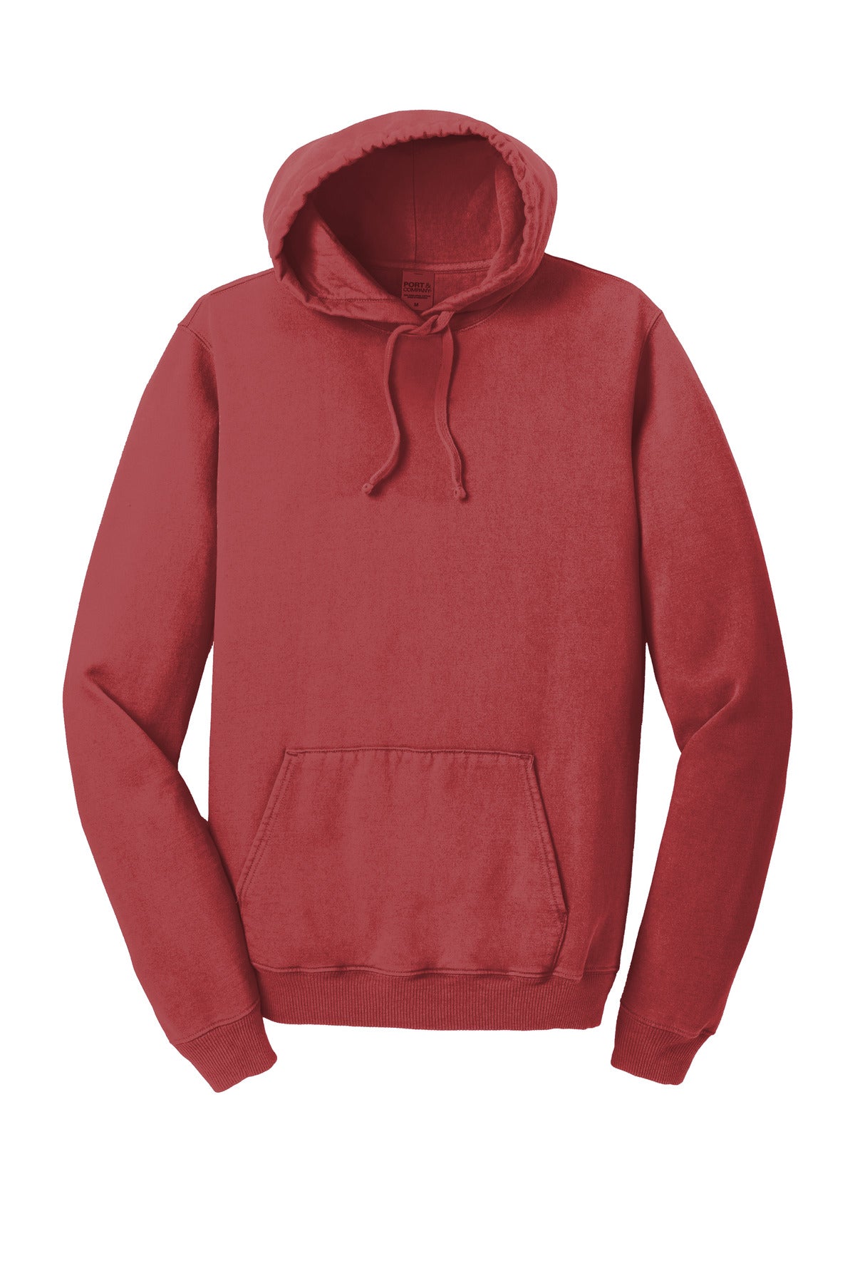 Front View of Redrock Port & Co Beach Wash Garment-Dyed Pullover Hooded Sweatshirt. PC098H