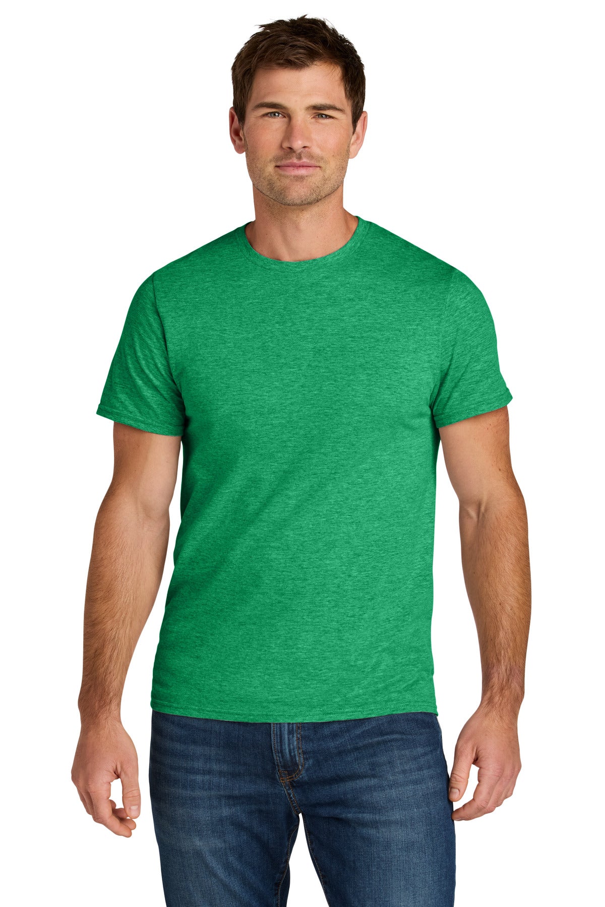 Front View of RetHtGreen Jerzees Ultimate Unisex Ring Spun T-Shirt IC46M