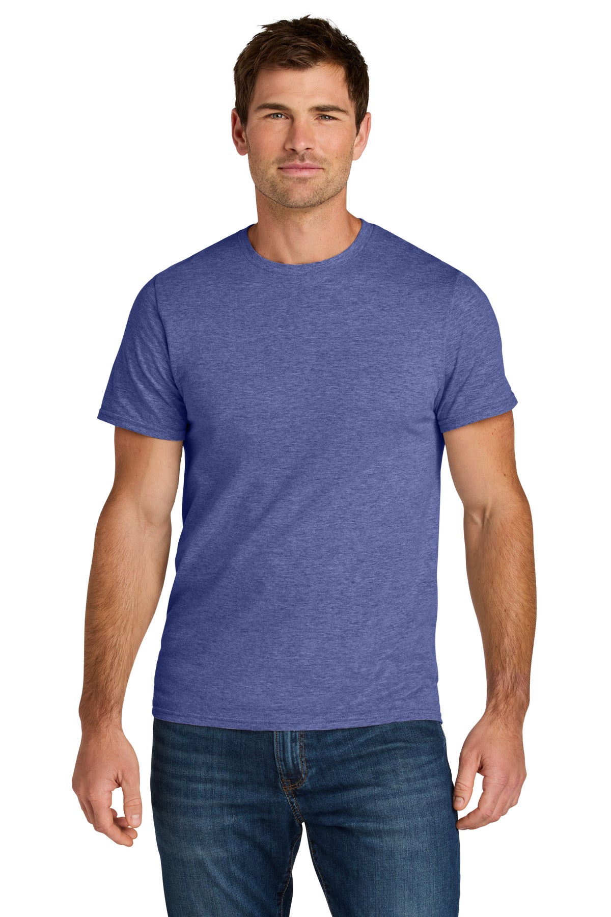 Front View of RetHtPrpl Jerzees Ultimate Unisex Ring Spun T-Shirt IC46M