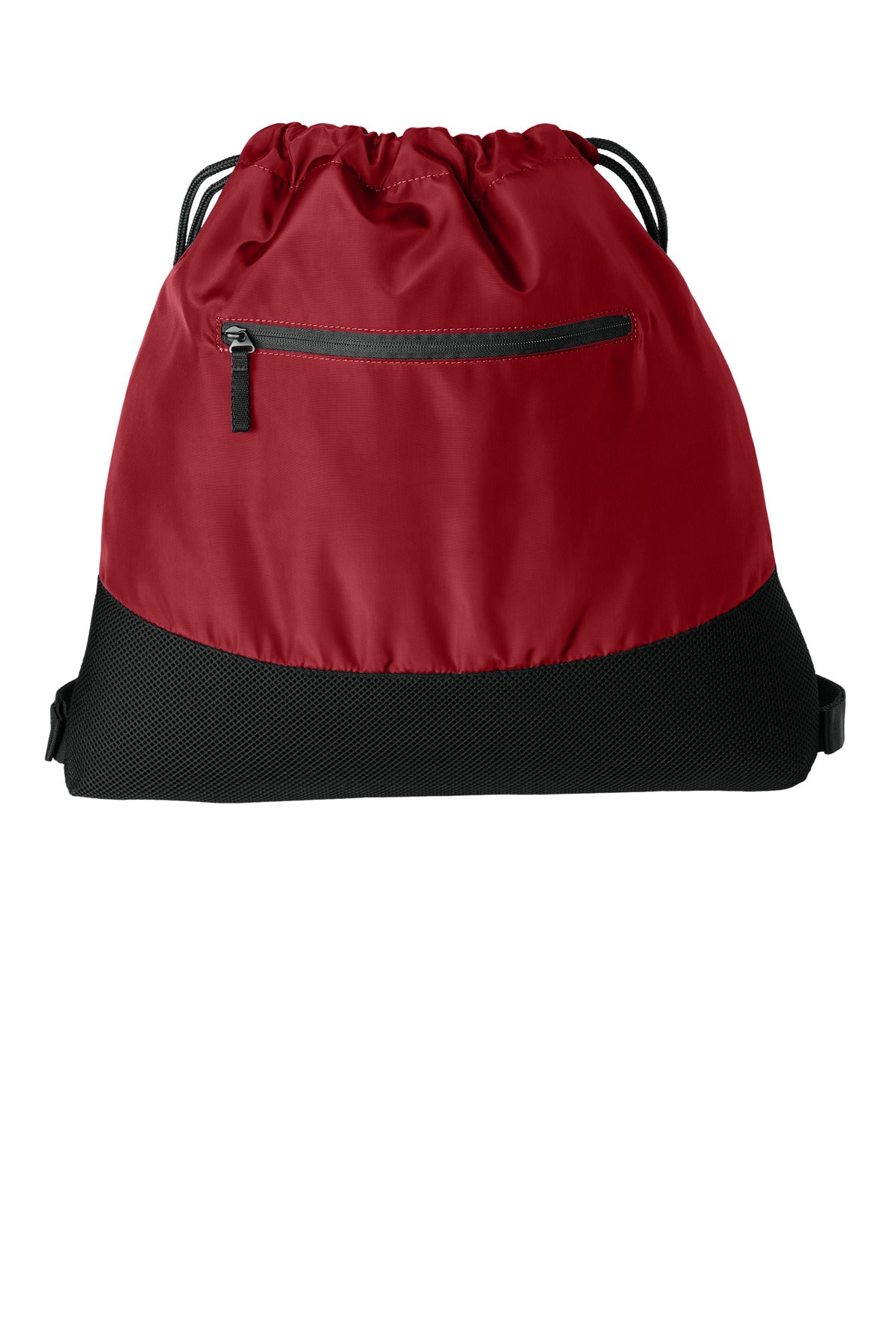 Front View of RichRed Port Authority Agility Mesh Pocket Cinch BG619