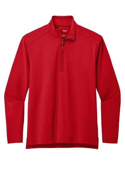 Front View of RichRed Port Authority C-FREE Double Knit 1/4-Zip K880