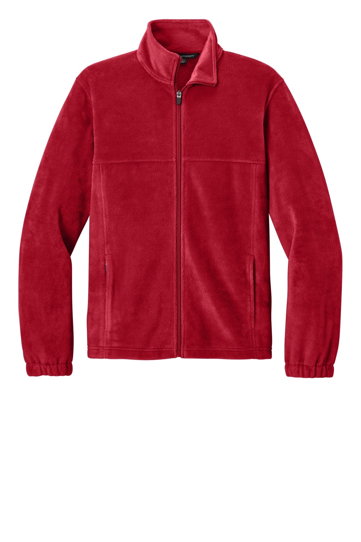 Front View of RichRed Port Authority Plush Fleece Full-Zip Jacket F190