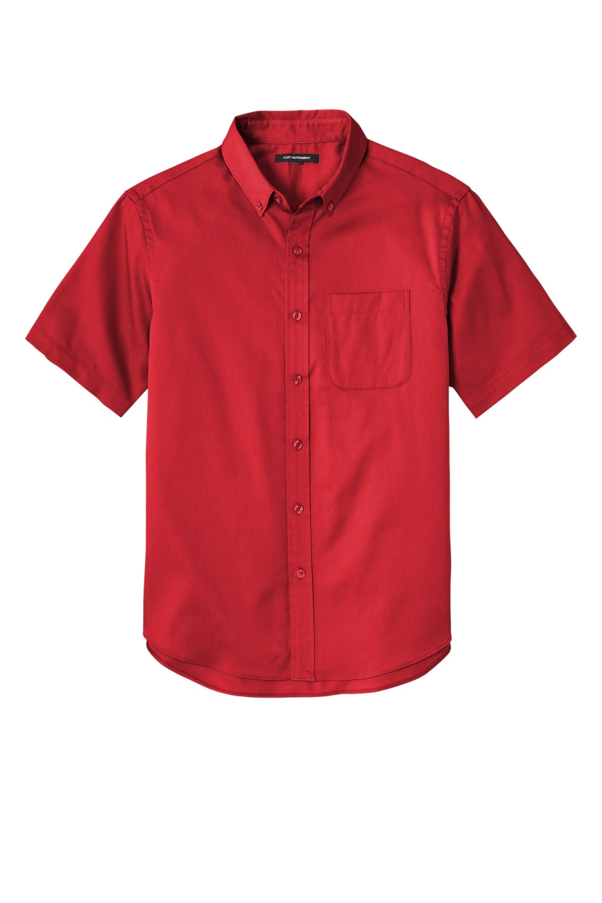 Front View of RichRed Port Authority Short Sleeve SuperPro React Twill Shirt. W809