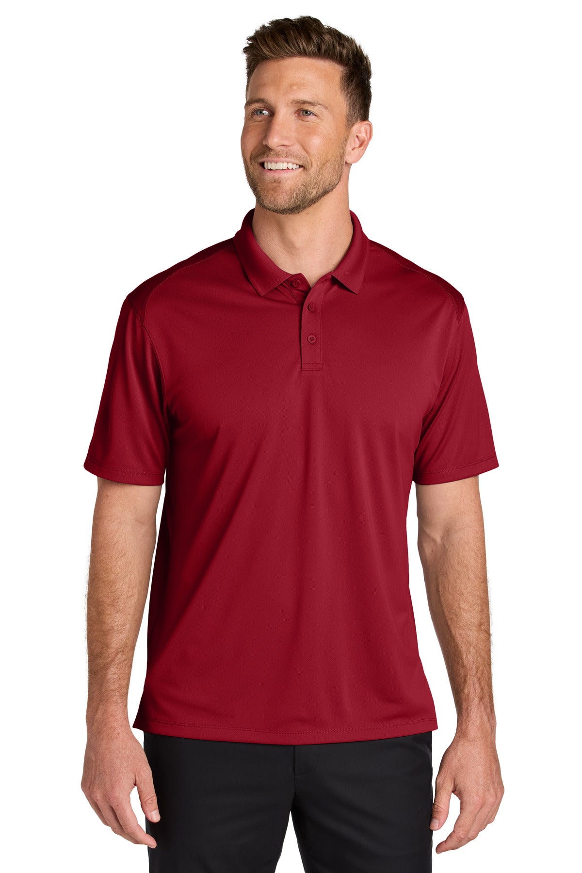 Front View of RichRed Port Authority Wearever Performance Pique Polo K240