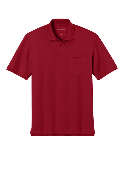 Front View of RichRed Port Authority Wearever Signature Pique Pocket Polo K200P