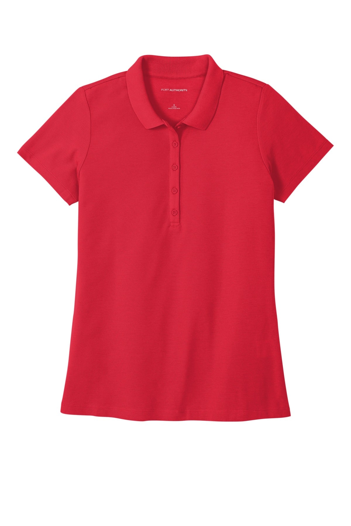 Front View of RichRed Port Authority Women's SuperPro React Polo. LK810