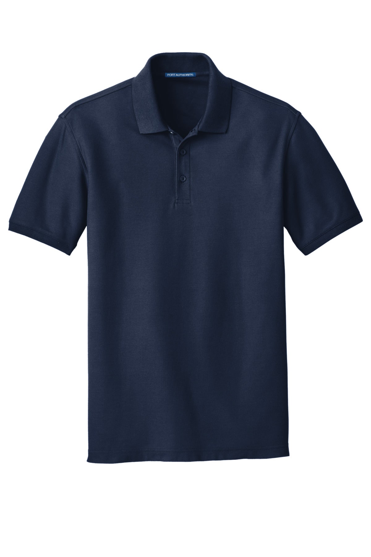 Front View of River Blue Nvy Port Authority Core Classic Pique Polo. K100