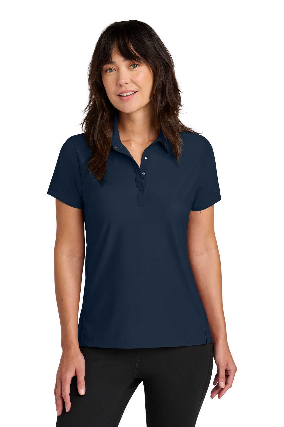 Front View of RiverBlNv OGIO Women's Envision Polo LOG154