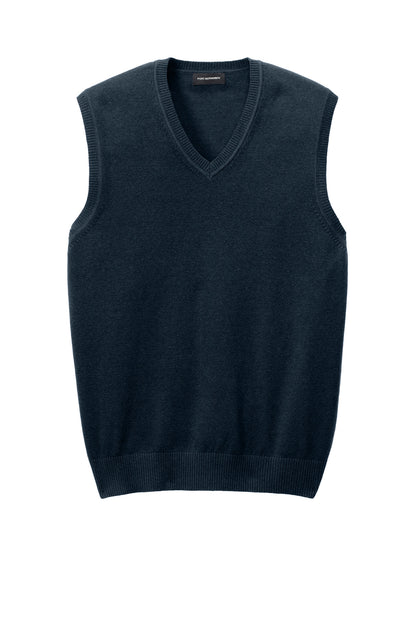 Front View of RiverBlNv Port Authority Easy Care Sweater Vest SW2860