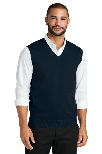 Front View of RiverBlNv Port Authority Easy Care Sweater Vest SW2860