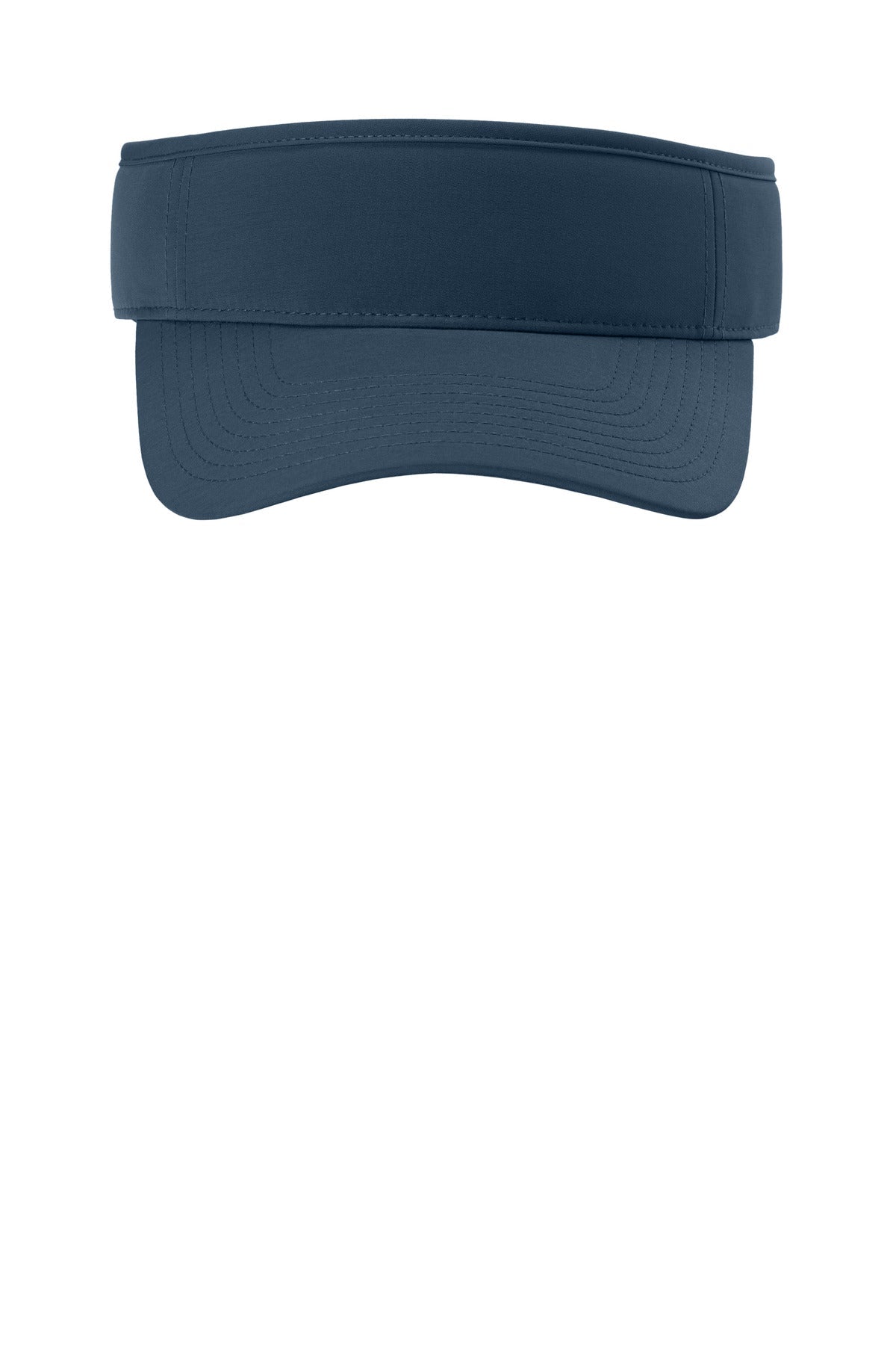 Front View of RiverBlNv Port Authority Poly Visor C983