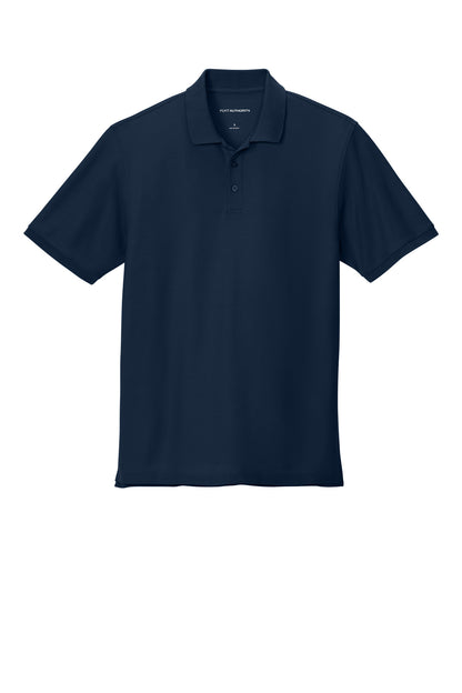 Front View of RiverBlNv Port Authority Tall Wearever Signature Pique Polo TLK200