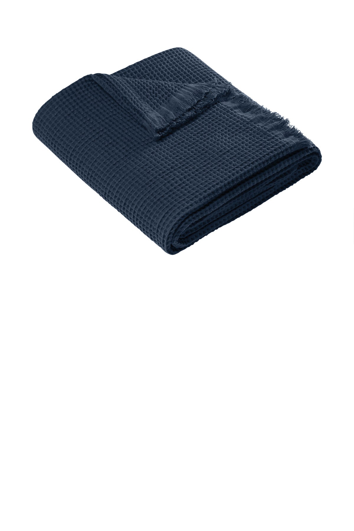Front View of RiverBlNv Port Authority Waffle Throw BP92