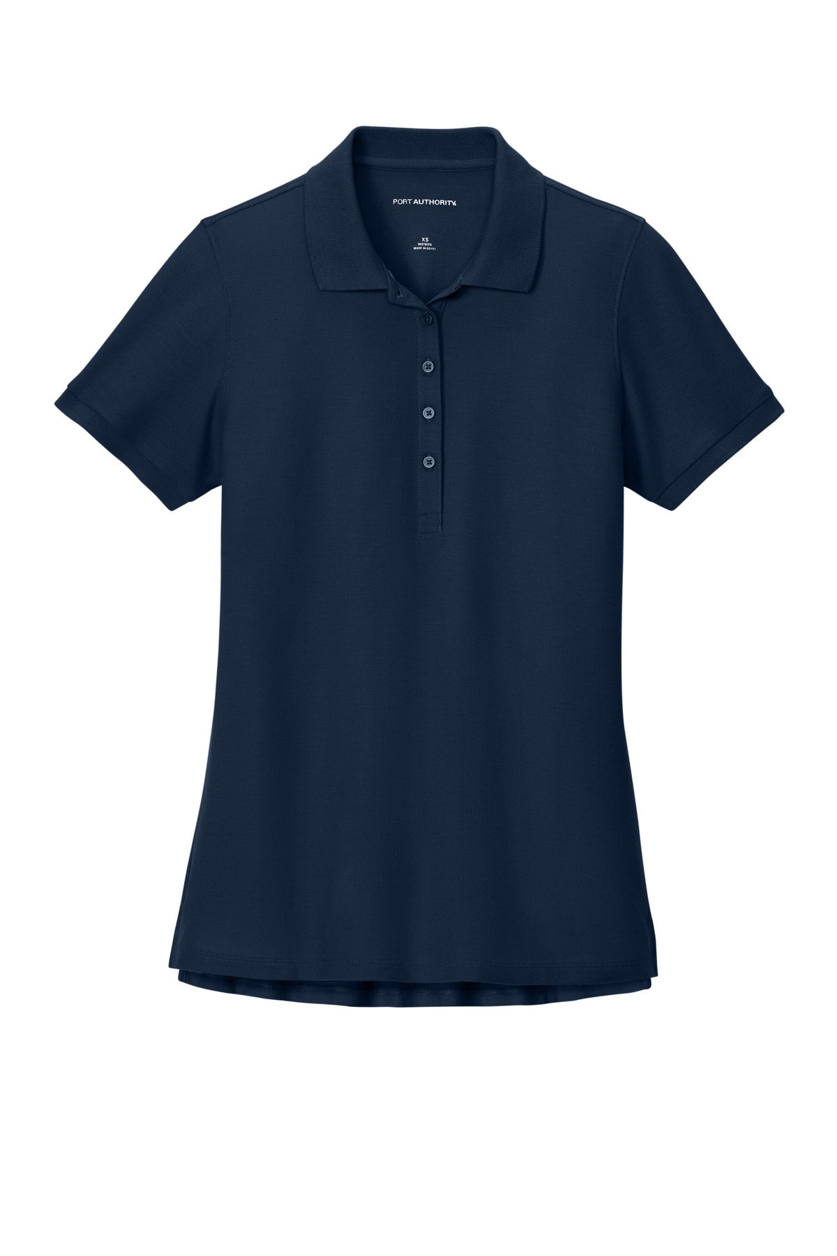 Front View of RiverBlNv Port Authority Women's Wearever Signature Pique Polo LK200