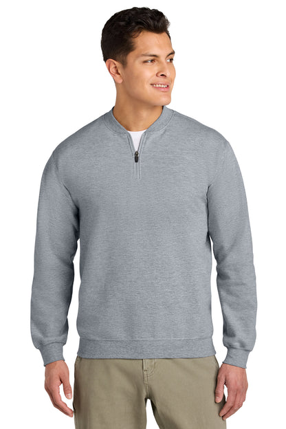 Front View of RngSpunSpG Gildan Softstyle Midweight Fleece 1/4-Zip SF008
