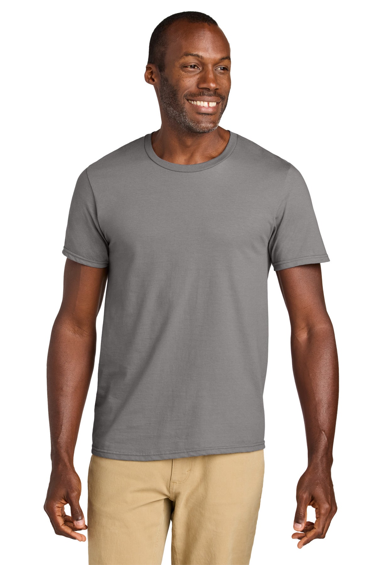 Front View of Rock Jerzees Classics Unisex Cotton T-Shirt 363M