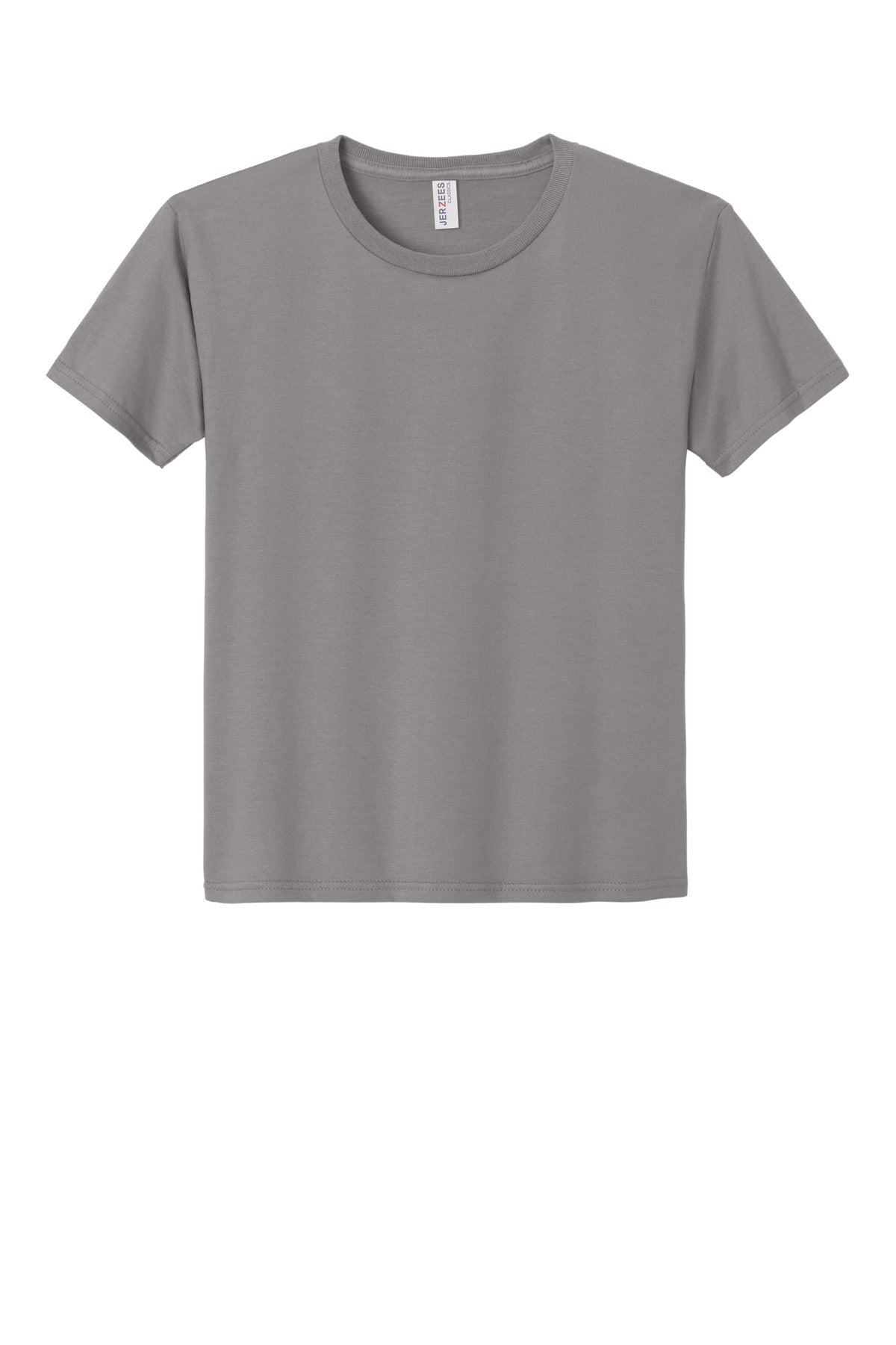 Front View of Rock Jerzees Classics Youth Cotton T-Shirt 363Y