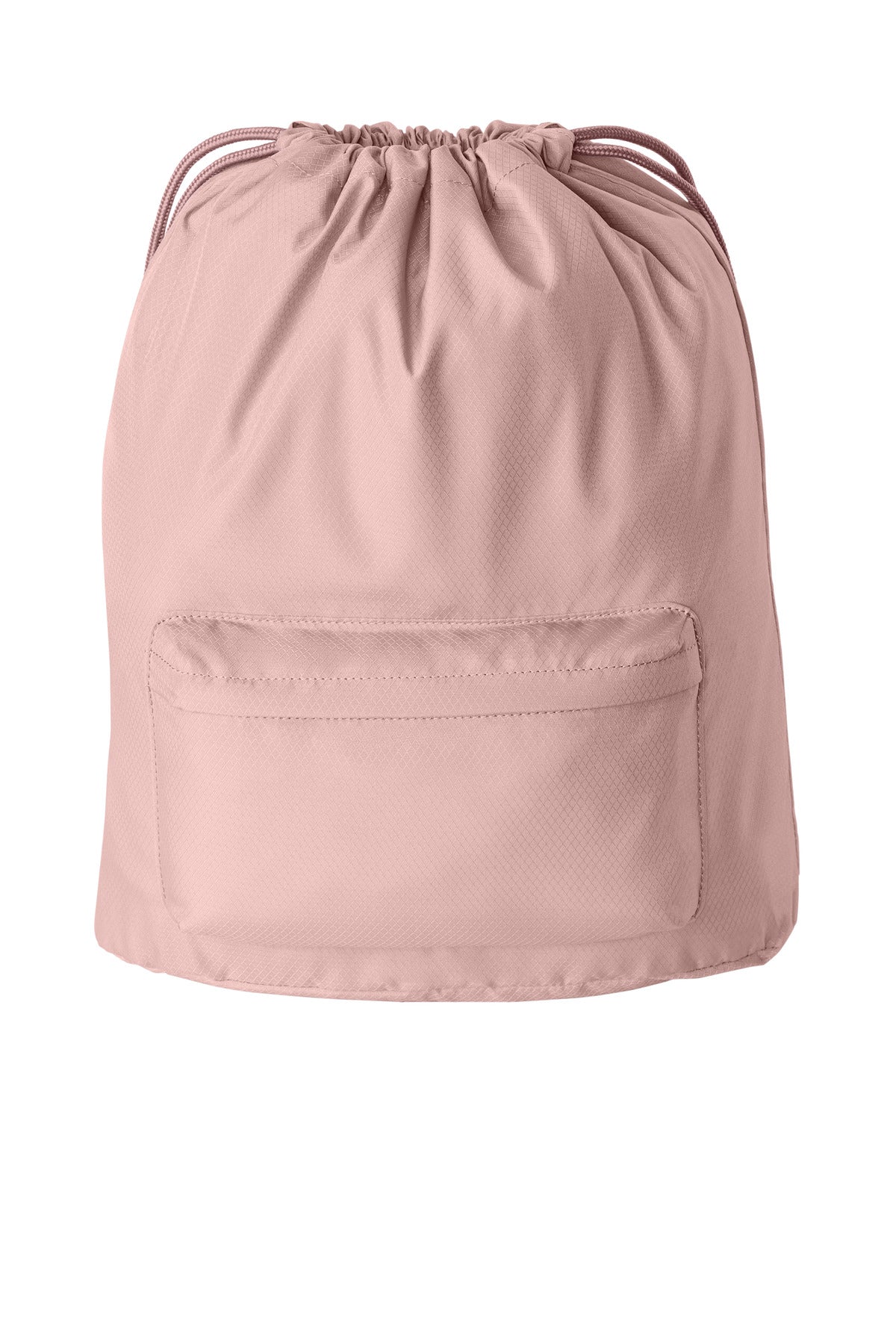 Front View of RoseQuartz Port Authority Diamond Pocket Cinch BG637