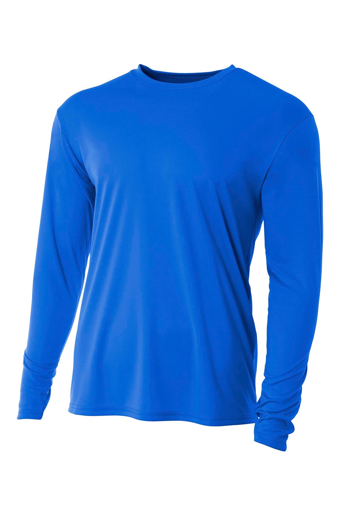 Front View of Royal A4 Youth Cooling Performance Long Sleeve Tee A4NB3165