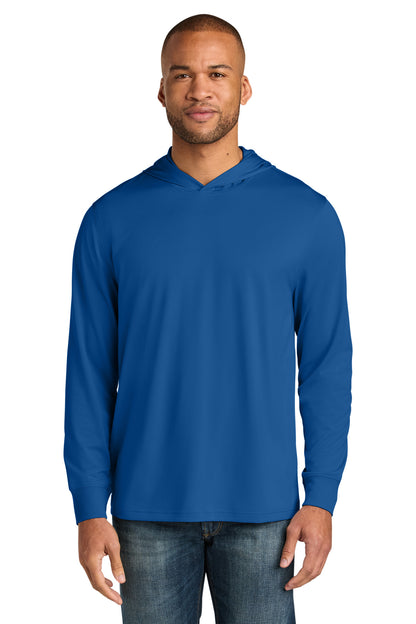 Front View of Royal CornerStone Workwear Pro Long Sleeve Hooded Tee CS440LSH
