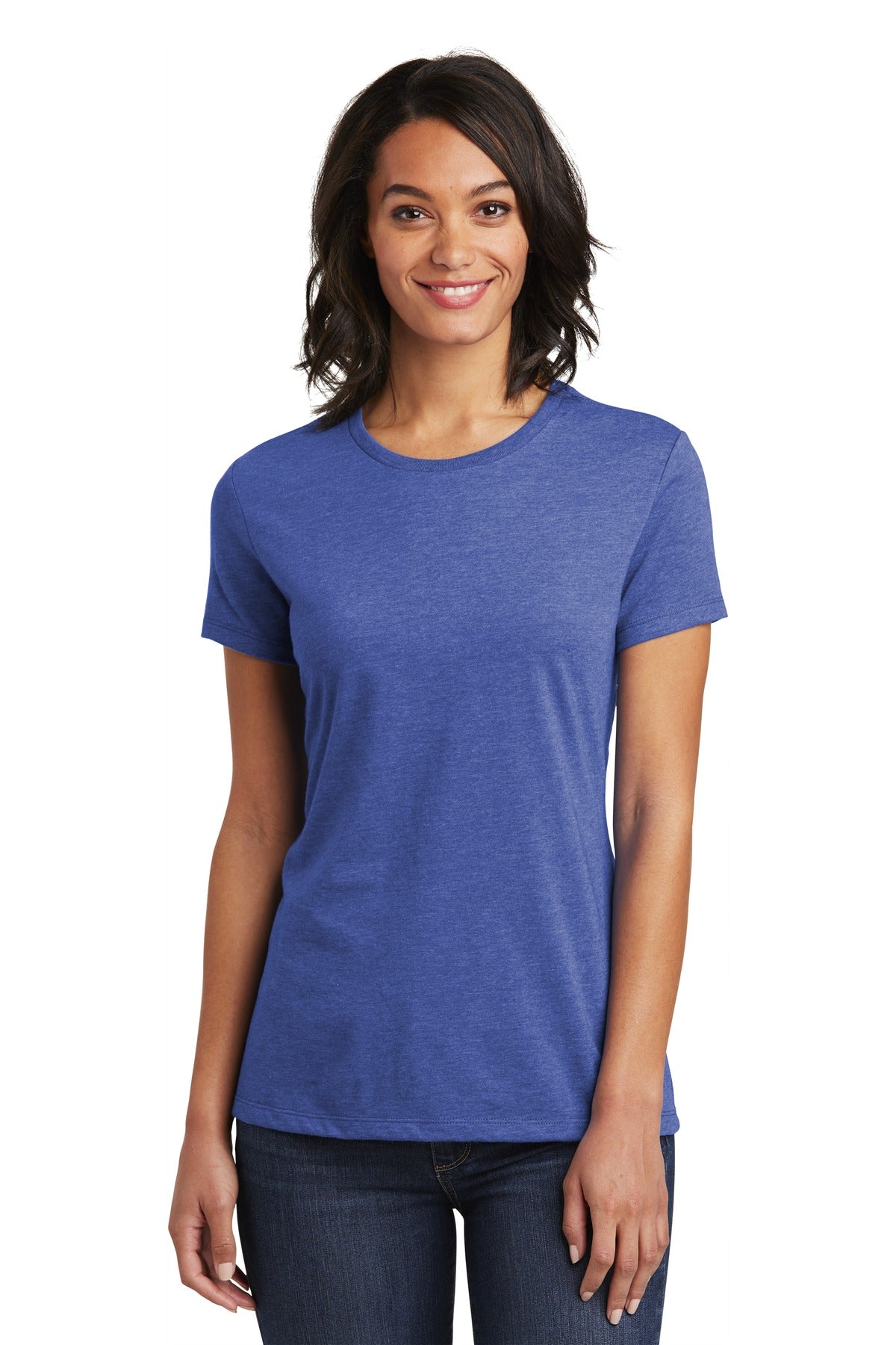 Front View of Royal Frost District Women's Very Important Tee . DT6002