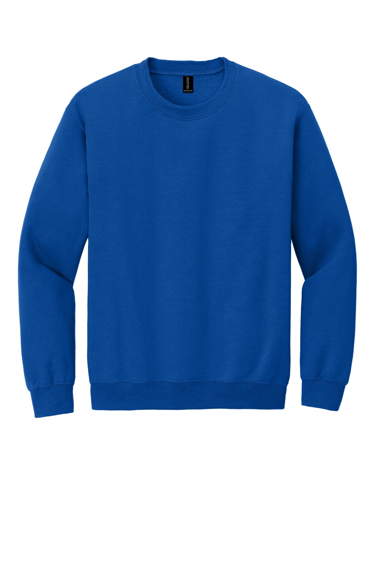 Front View of Royal Gildan Heavy Blend Crewneck Sweatshirt. 18000