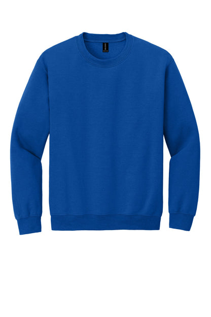 Front View of Royal Gildan Heavy Blend Crewneck Sweatshirt. 18000