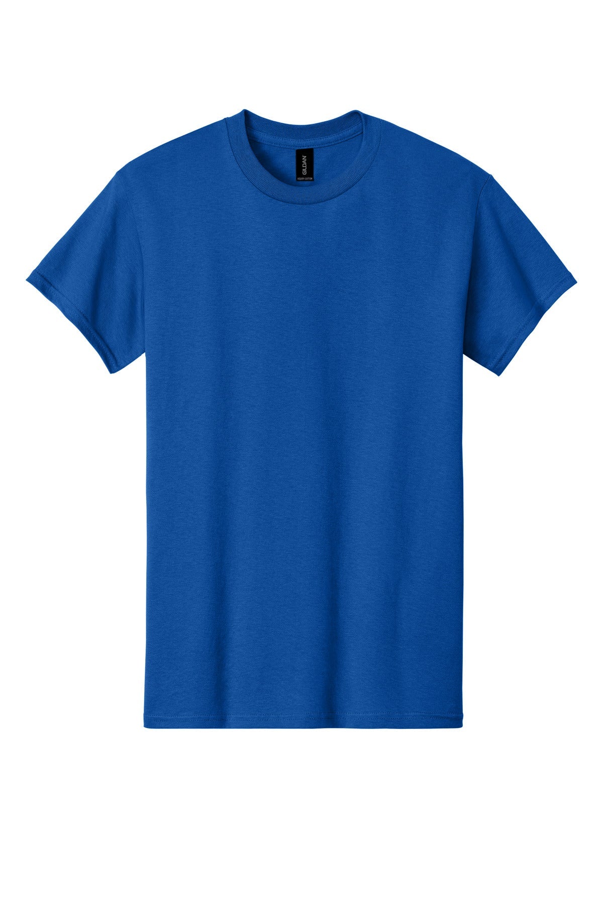Front View of Royal Gildan - Heavy Cotton 100% Cotton T-Shirt. 5000