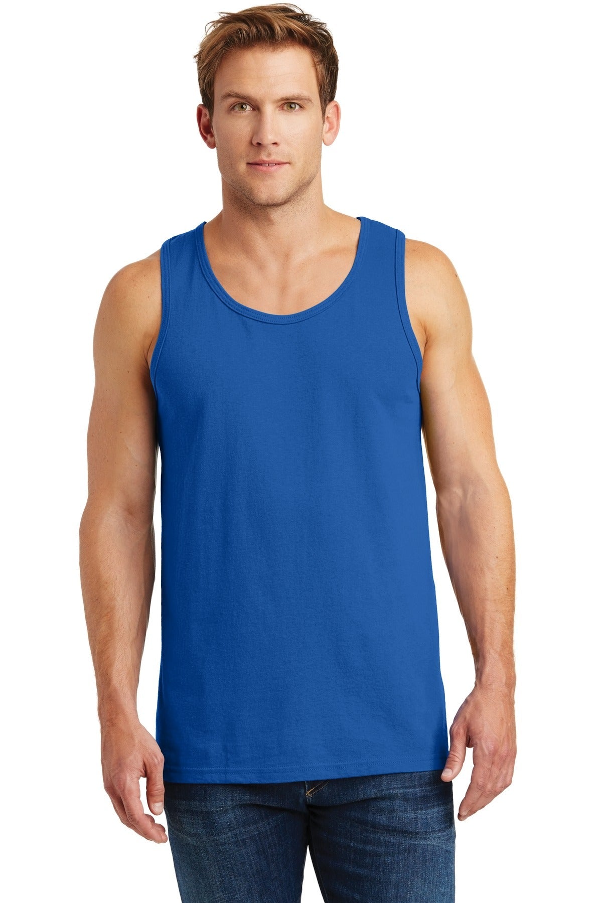 Front View of Royal Gildan Heavy Cotton Tank Top. G5200