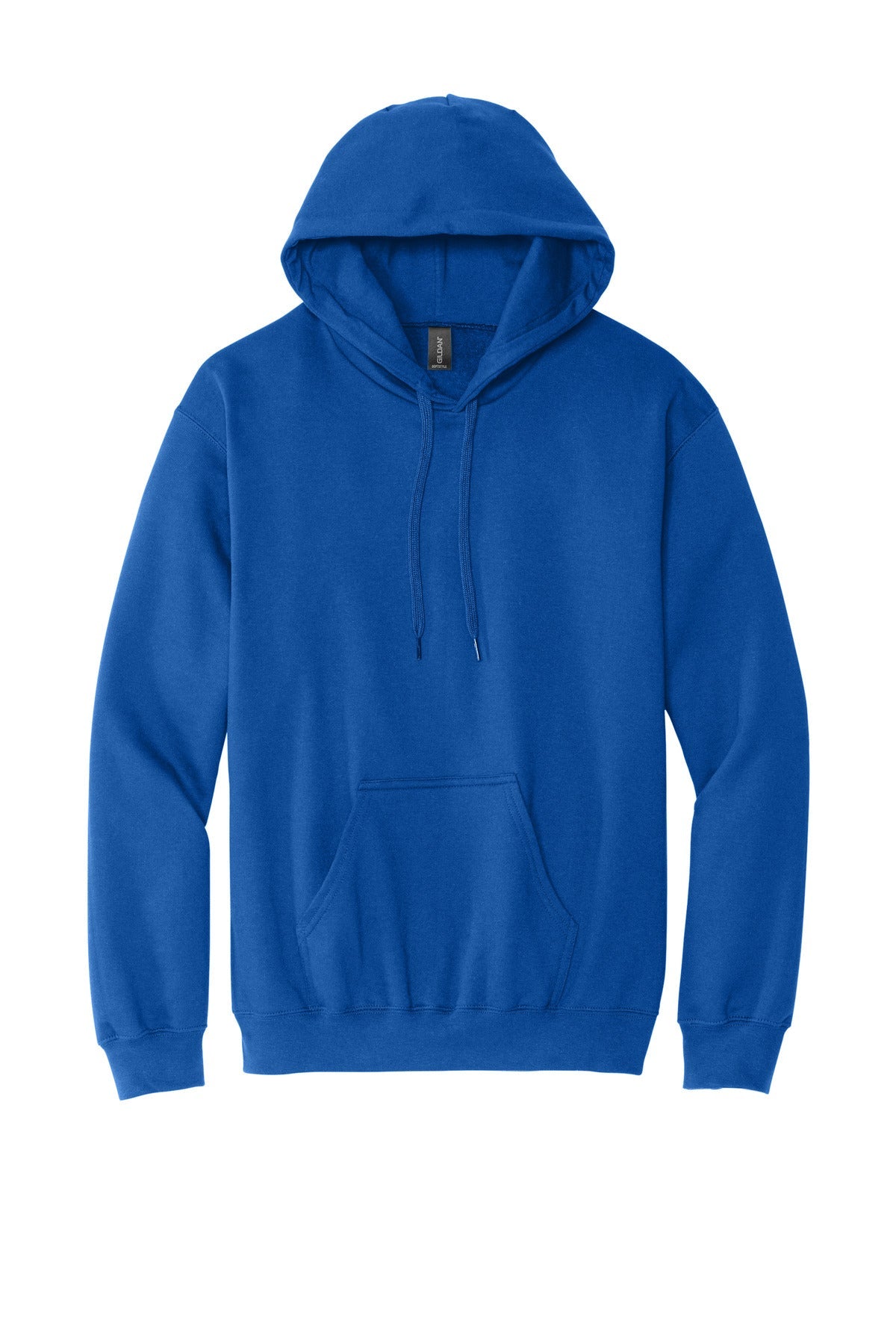 Front View of Royal Gildan Softstyle Midweight Pullover Hooded Sweatshirt SF500