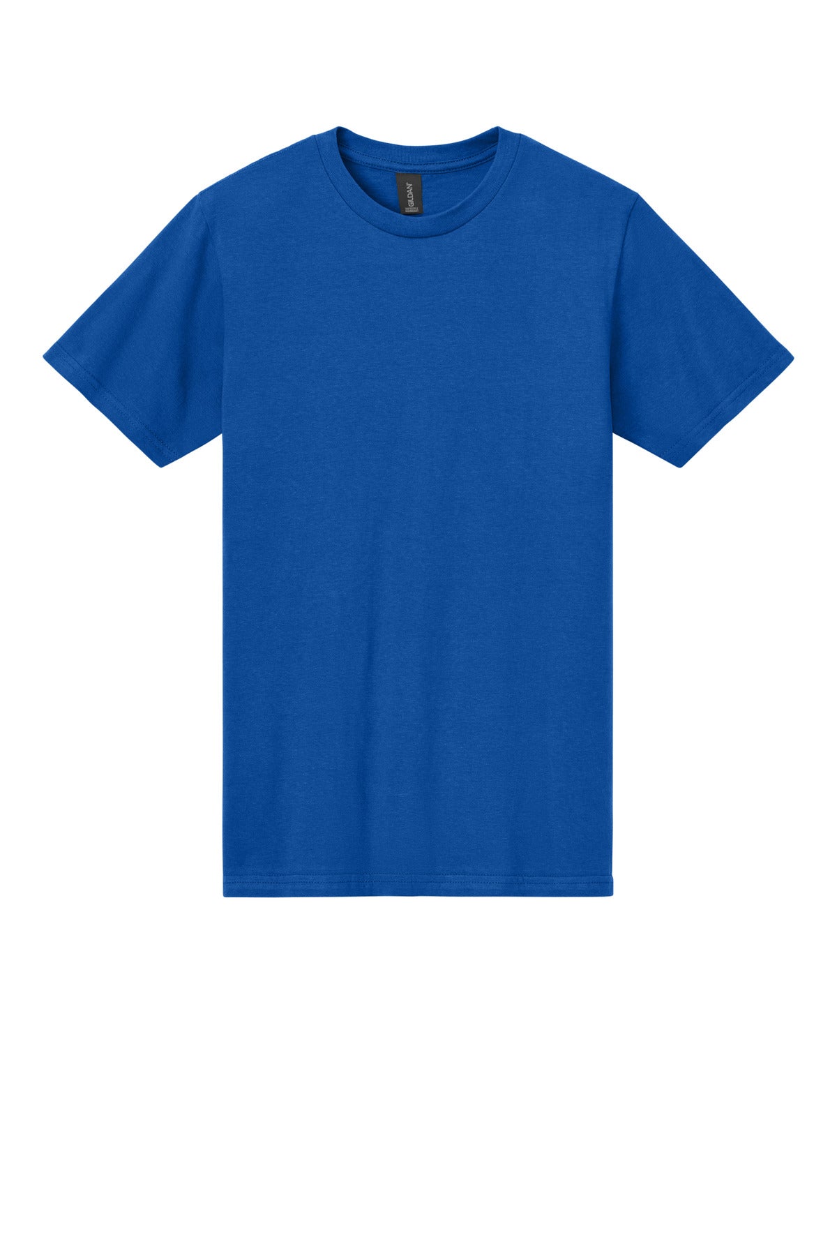 Front View of Royal Gildan Softstyle Midweight Tee 65000