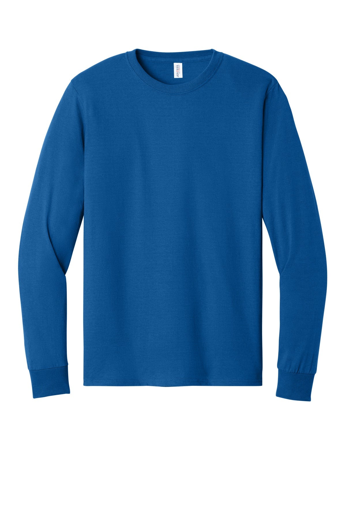 Front View of Royal Jerzees - Dri-Power 50/50 Cotton/Poly Long Sleeve T-Shirt. 29LS