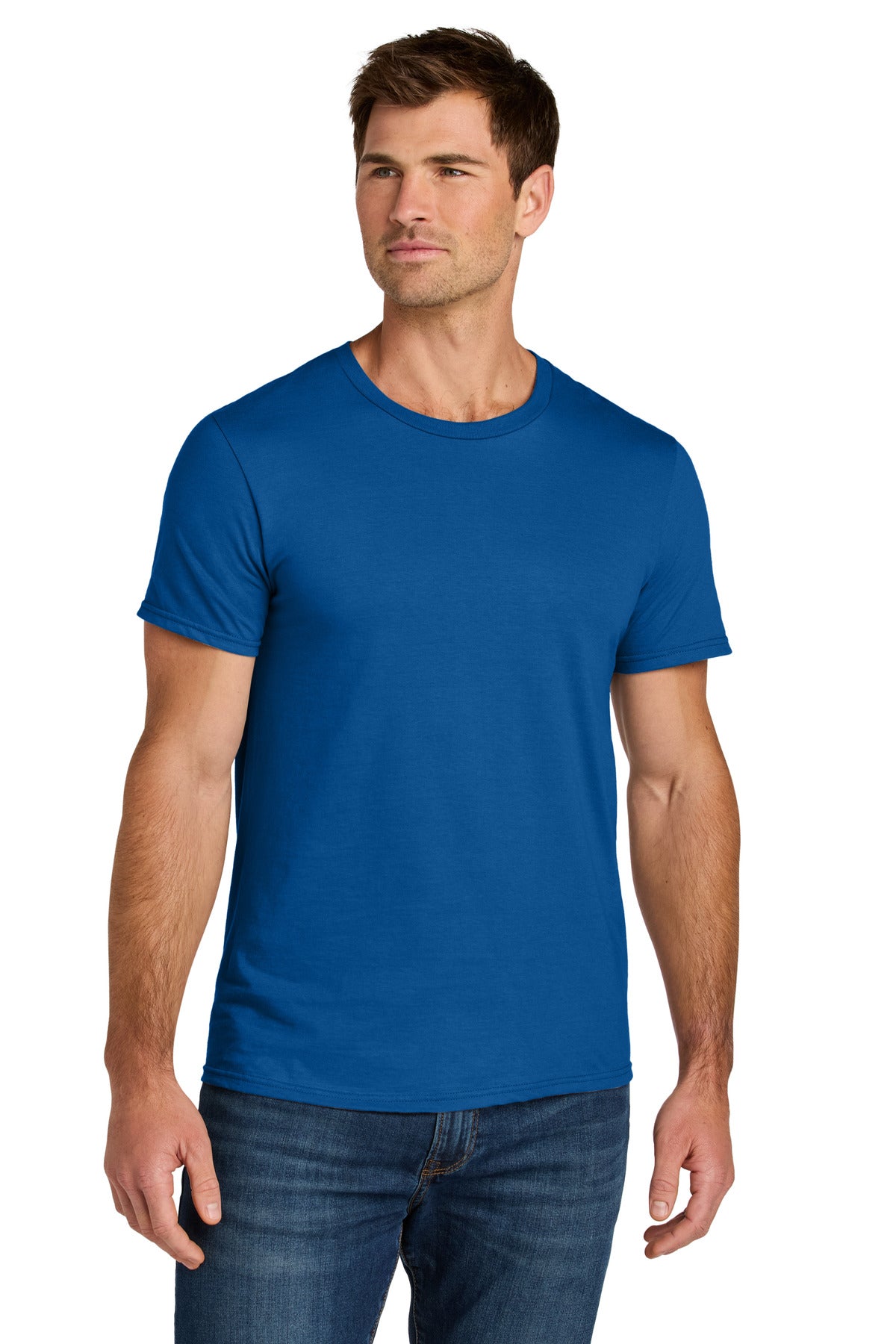 Front View of Royal Jerzees Ultimate Unisex Ring Spun T-Shirt IC46M