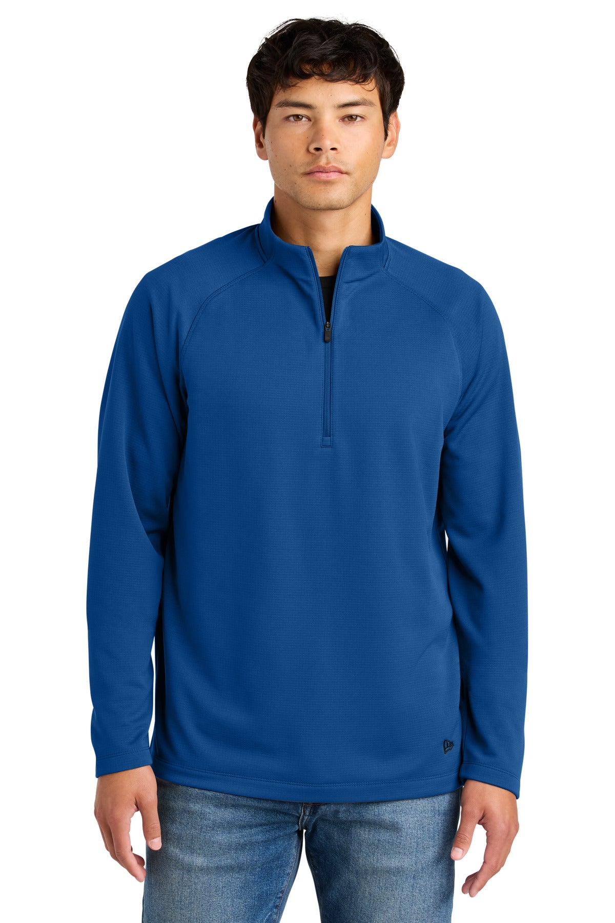 Front View of Royal New Era Stand Out 1/4-Zip NEA515