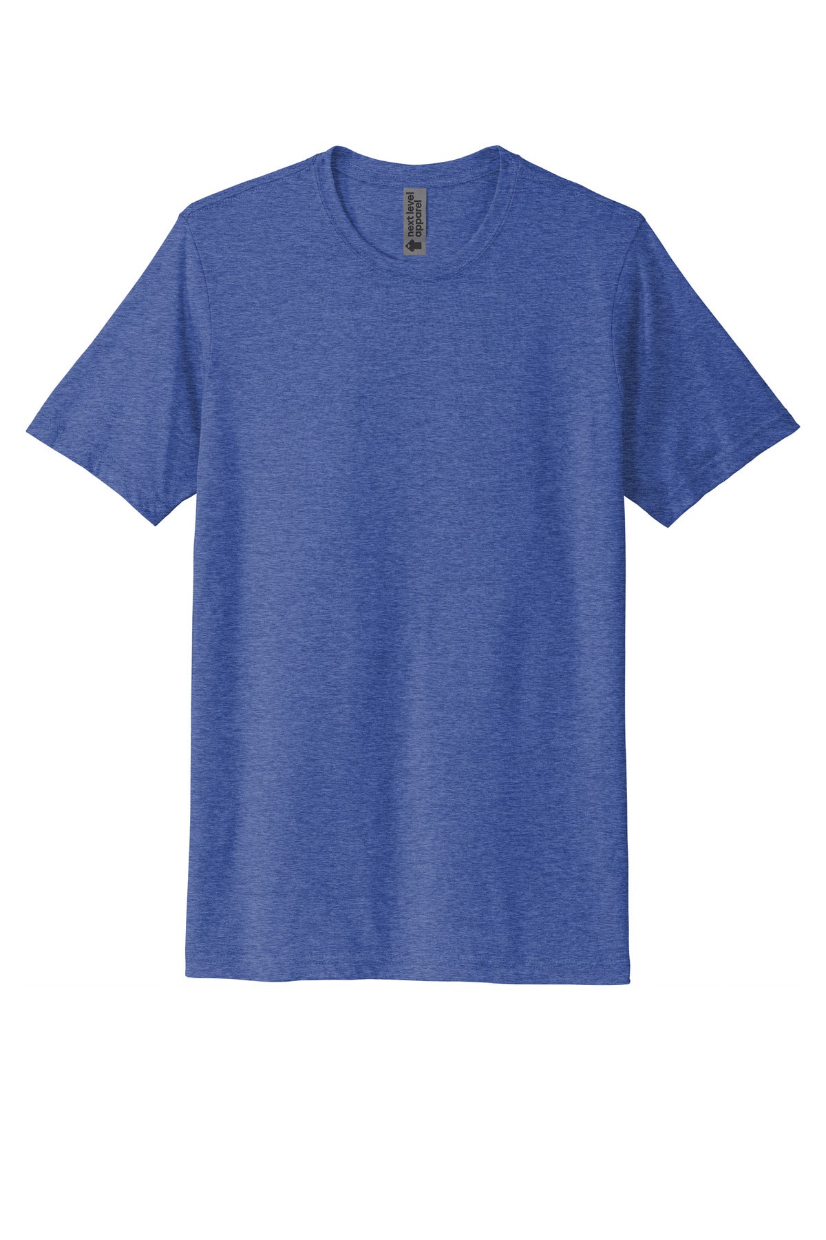 Front View of Royal Next Level Apparel Adult Poly/Cotton Tee. NL6200
