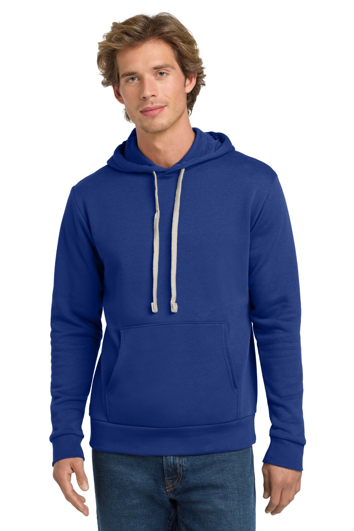 Front View of Royal Next Level Apparel Adult Santa Barbara Pullover Hoodie. NL9303