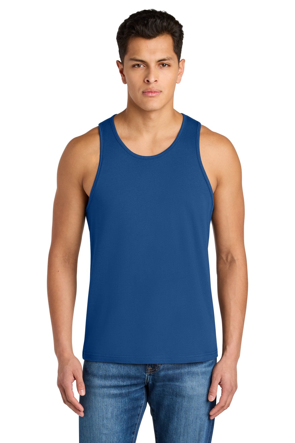 Front View of Royal Next Level Apparel Cotton Muscle Tank NL3633
