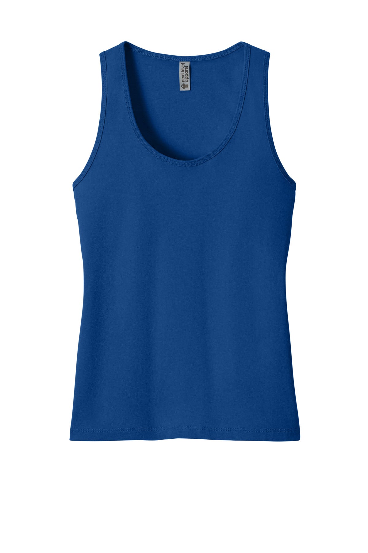 Front View of Royal Next Level Apparel Women's Cotton Tank NL3933