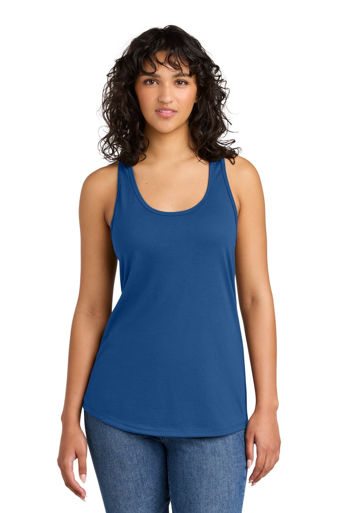 Front View of Royal Next Level Apparel Women's Ideal Racerback Tank NL1533