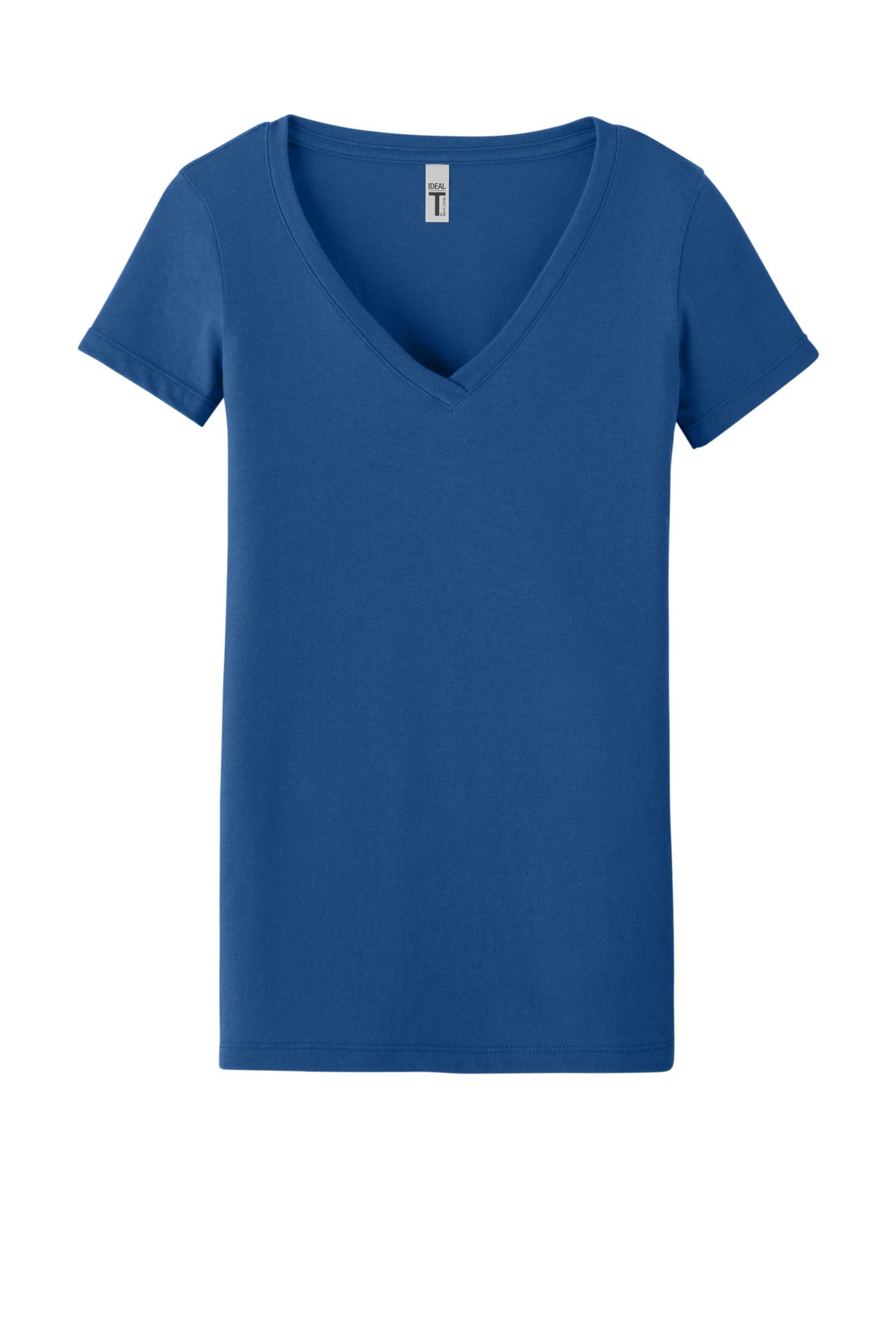 Front View of Royal Next Level Apparel Women's Ideal V-Neck Tee NL1540