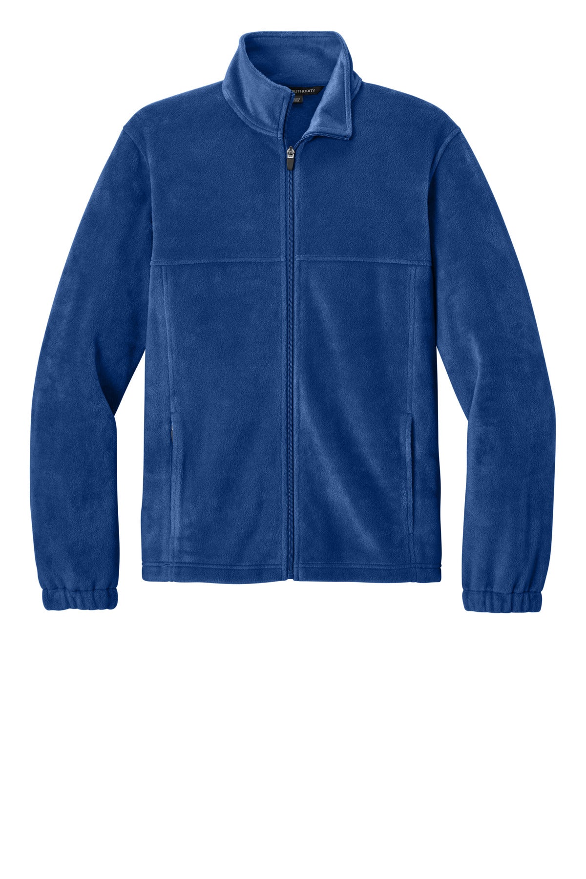 Front View of Royal Port Authority Plush Fleece Full-Zip Jacket F190