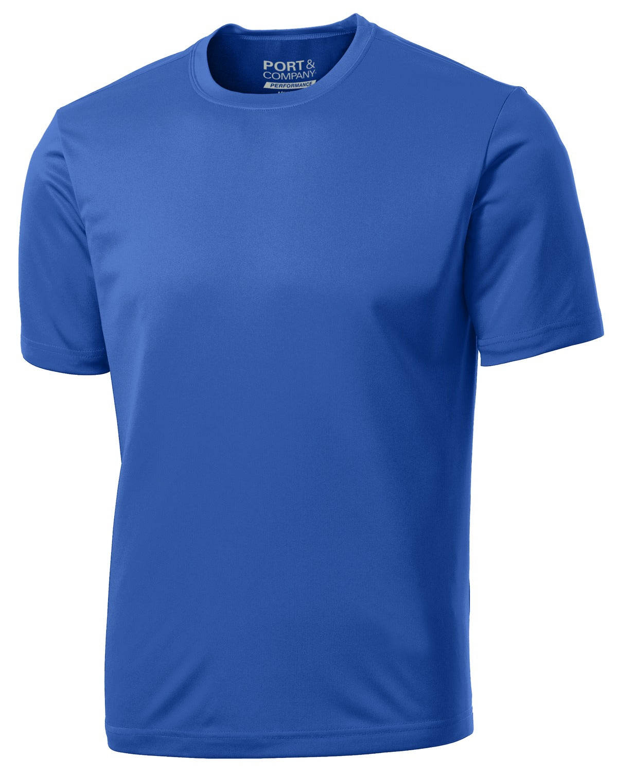 Front View of Royal Port & Co Performance Tee. PC380