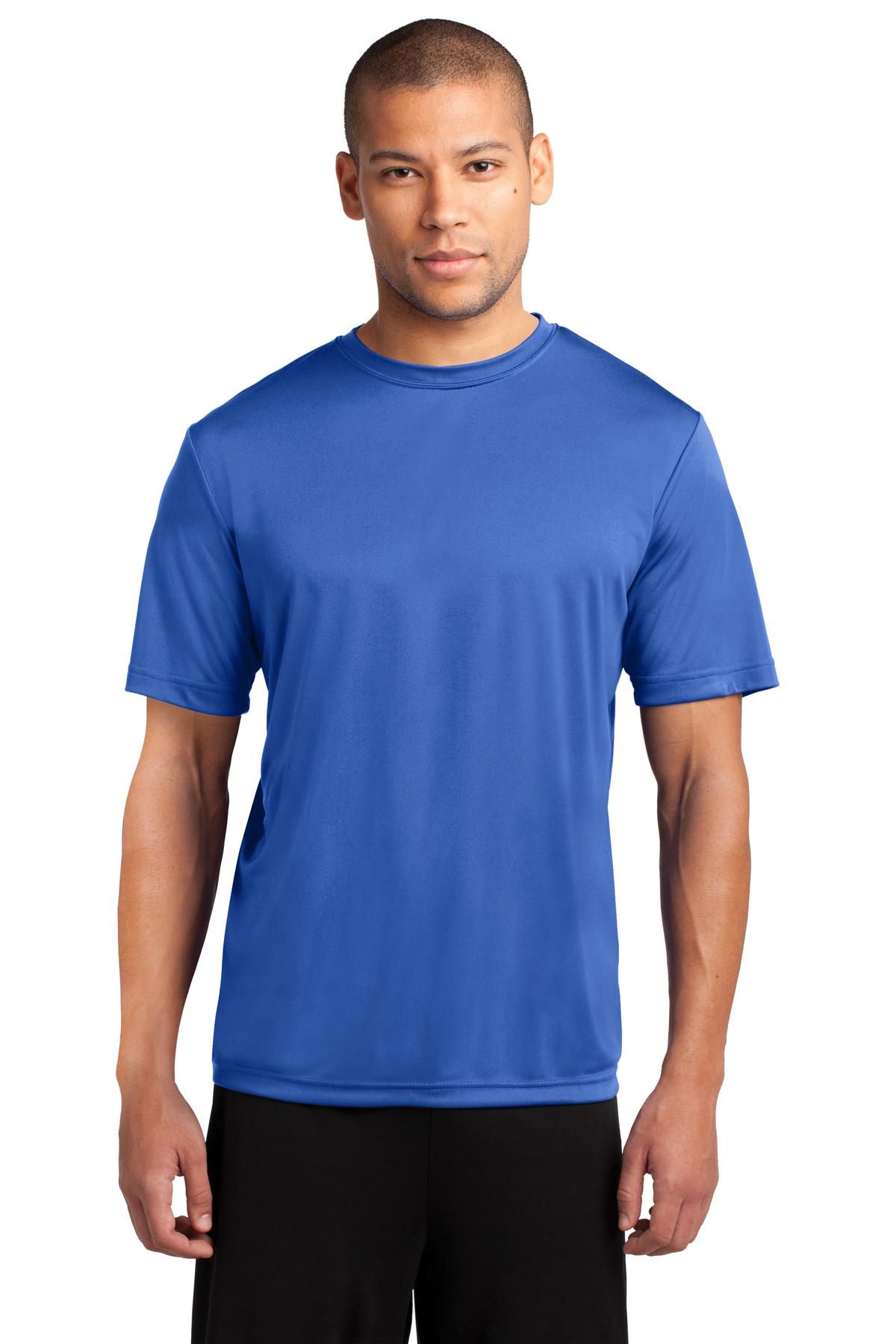 Front View of Royal Port & Co Performance Tee. PC380