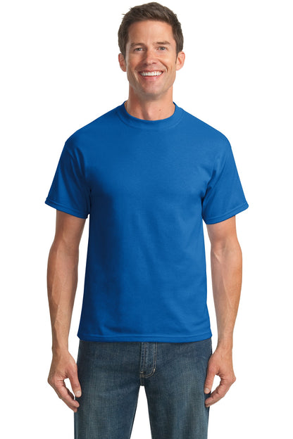 Front View of Royal Port & Co Tall Core Blend Tee. PC55T