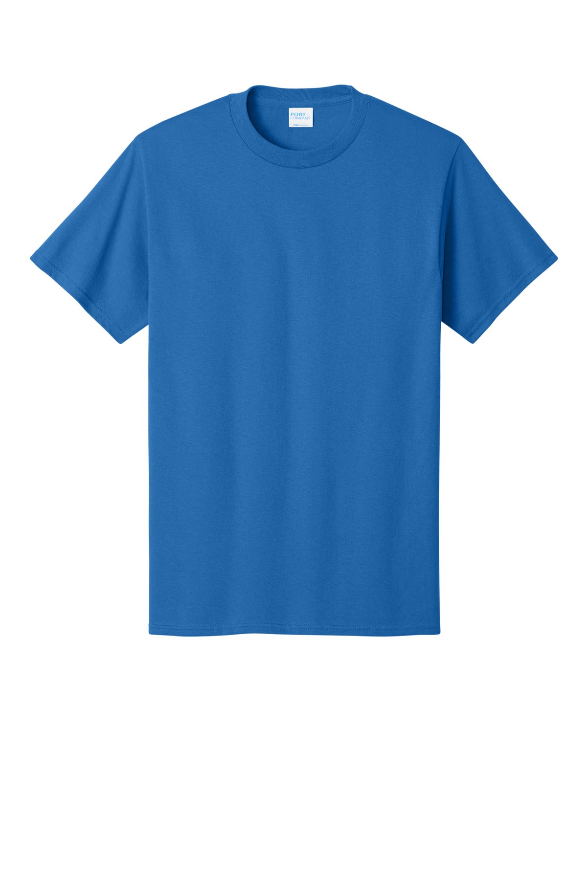 Front View of Royal Port & Co Tall Core Cotton Tee PC54T