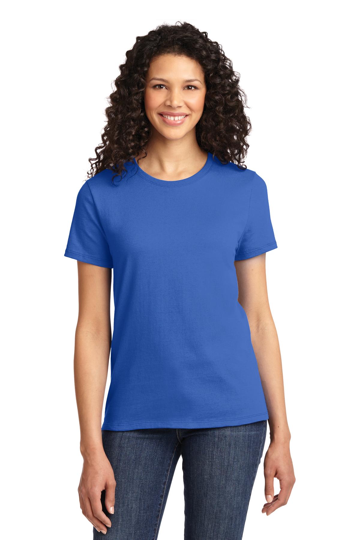 Front View of Royal Port & Co Women's Essential Tee. LPC61